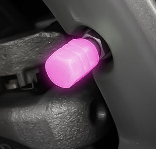 Automobile valve cap motorcycle electric vehicle luminous valve cap night light vacuum tire gas nozzle fluorescent valve core cover