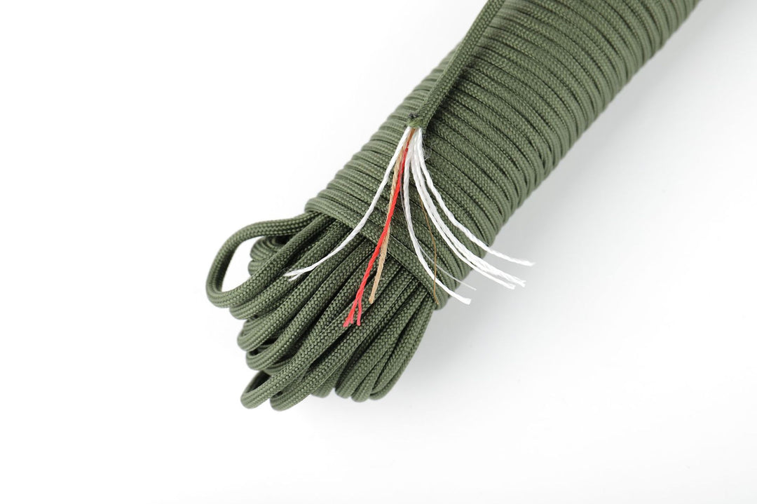 7-core 4mm umbrella rope outdoor multi-functional mountaineering paratrooper traction rope escape life-saving equipment safety rope 31 meters umbrella rope